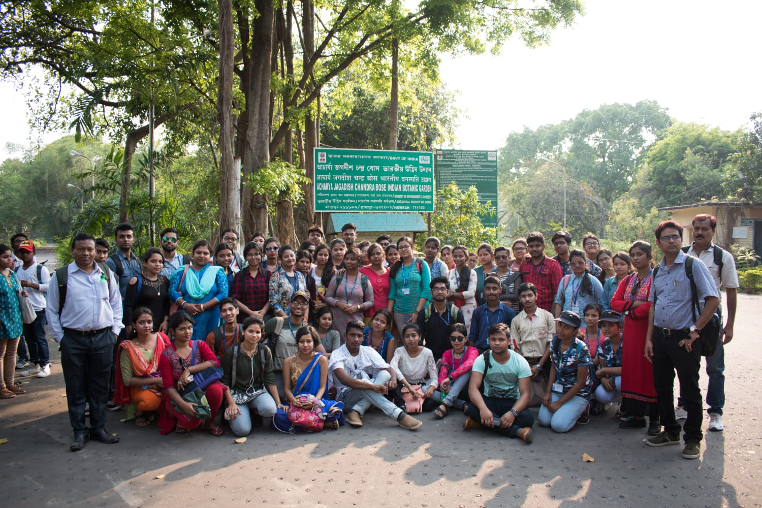 Departmental Excursion at A.J.C Bose Indian Botanic Garden